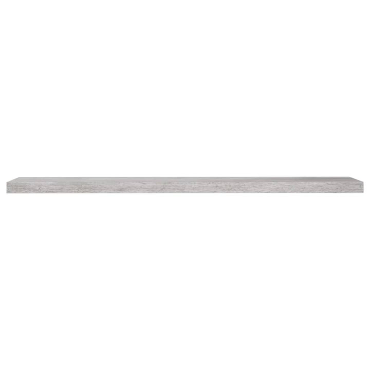 Rafturi Perete Suspendate 2 Buc. 120X23,5X3,8 Cm Mdf Gri Beton