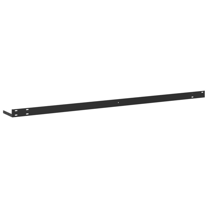 Rafturi Perete Suspendate 2 Buc. 120X23,5X3,8 Cm Mdf Gri Beton