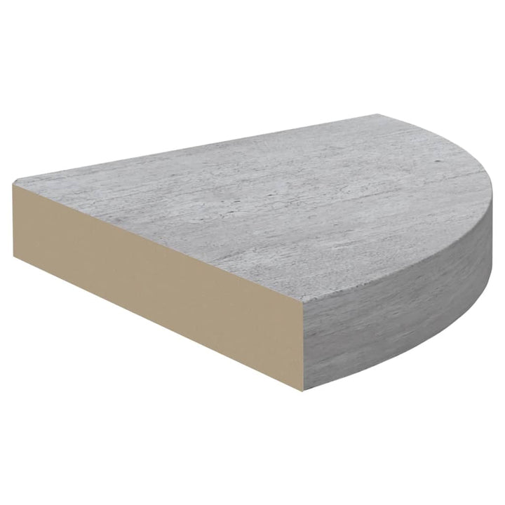 Rafturi De Colț De Perete, 2 Buc., , 25X25X3,8 Cm, Mdf Gri Beton