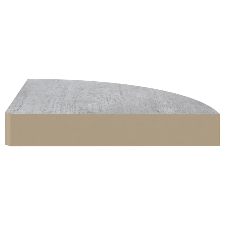 Rafturi De Colț De Perete, 4 Buc., , 25X25X3,8 Cm, Mdf Gri Beton