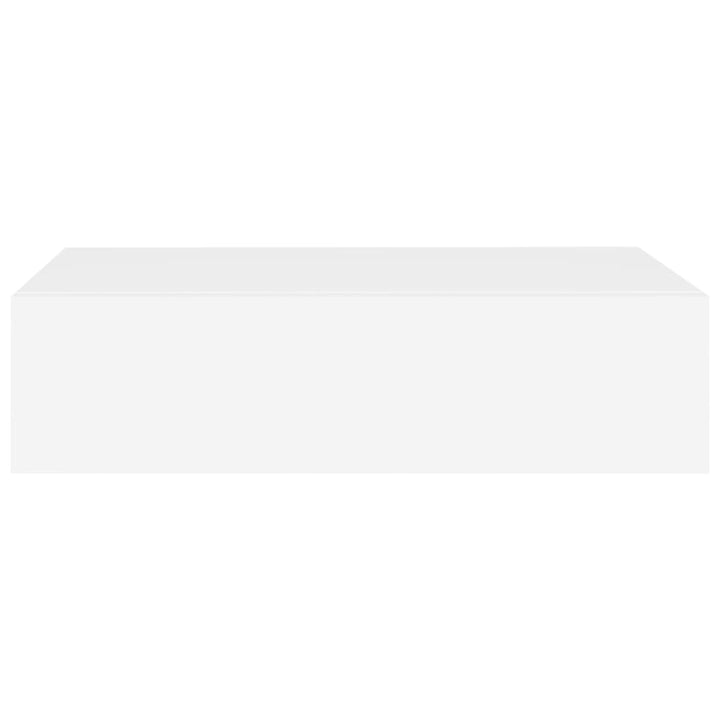 Raft De Perete Cu Sertar, , 40X23,5X10 Cm, Mdf Alb