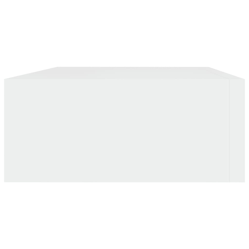 Raft De Perete Cu Sertar, , 40X23,5X10 Cm, Mdf Alb