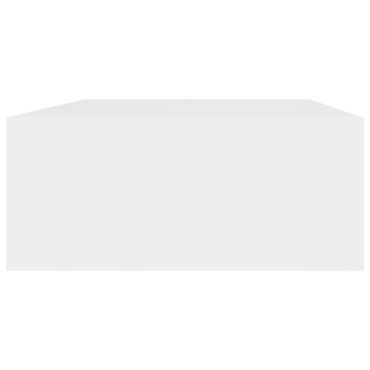 Raft De Perete Cu Sertar, , 40X23,5X10 Cm, Mdf Alb