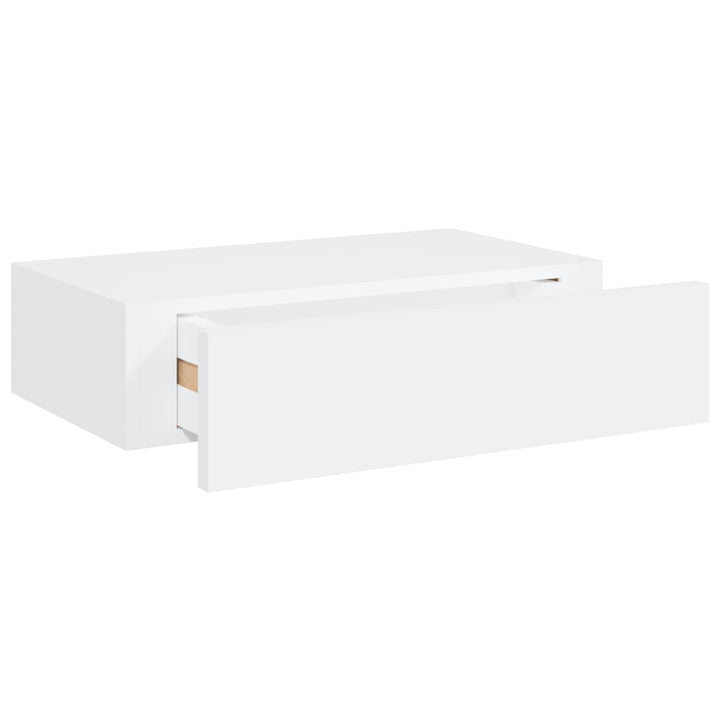 Raft De Perete Cu Sertar, , 40X23,5X10 Cm, Mdf Alb
