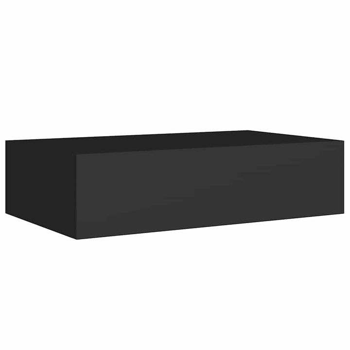 Dulap De Perete Cu Sertare, 2 Buc., , 40X23,5X10 Cm, Mdf Negru