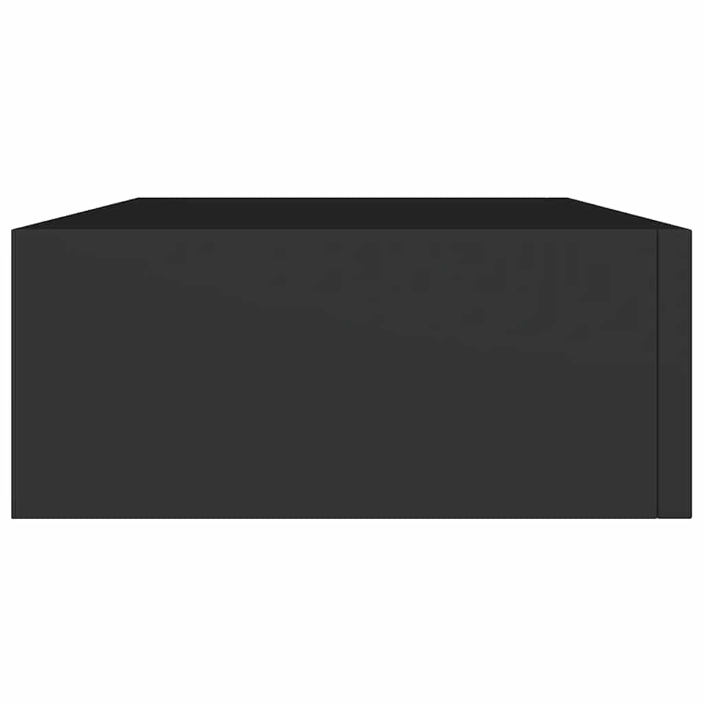 Dulap De Perete Cu Sertare, 2 Buc., , 40X23,5X10 Cm, Mdf Negru