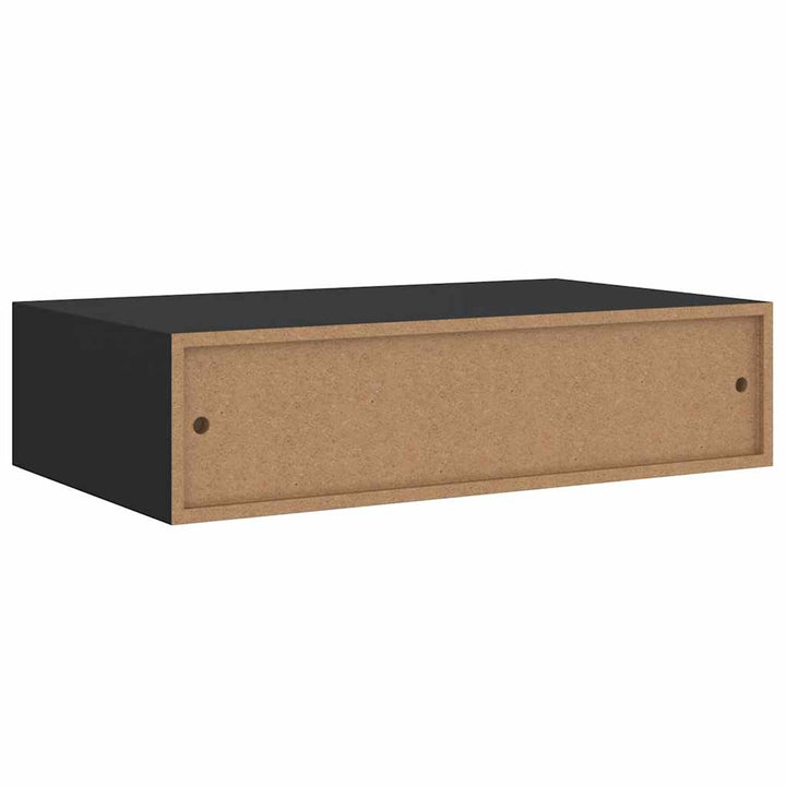 Dulap De Perete Cu Sertare, 2 Buc., , 40X23,5X10 Cm, Mdf Negru