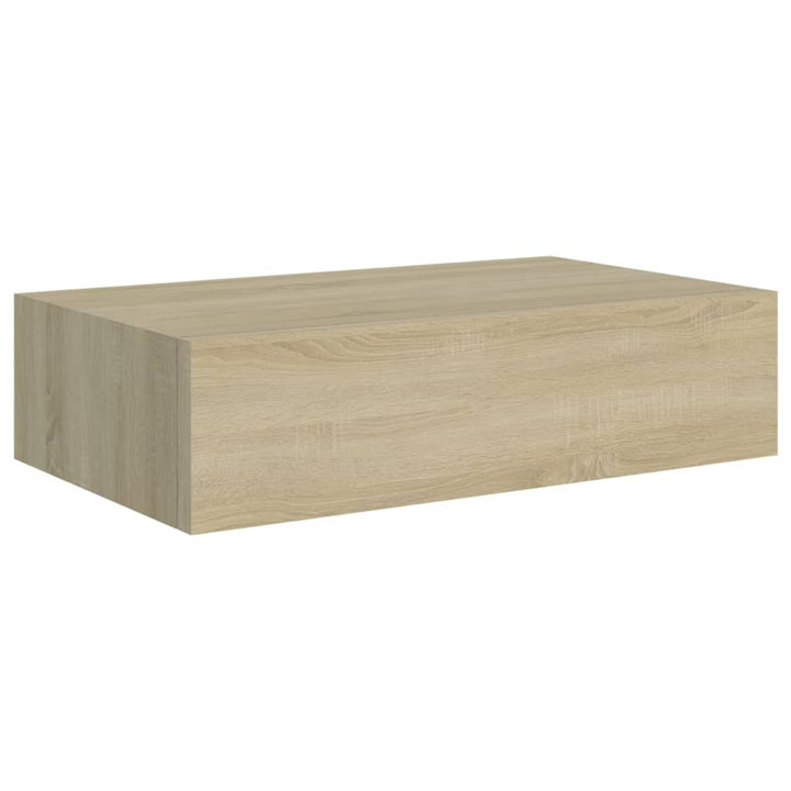 Dulapuri De Perete Cu Sertar, 2 Buc., , 40X23,5X10 Cm Mdf Stejar
