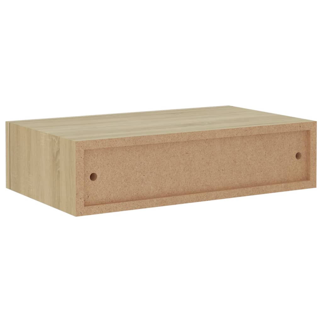 Dulapuri De Perete Cu Sertar, 2 Buc., , 40X23,5X10 Cm Mdf Stejar