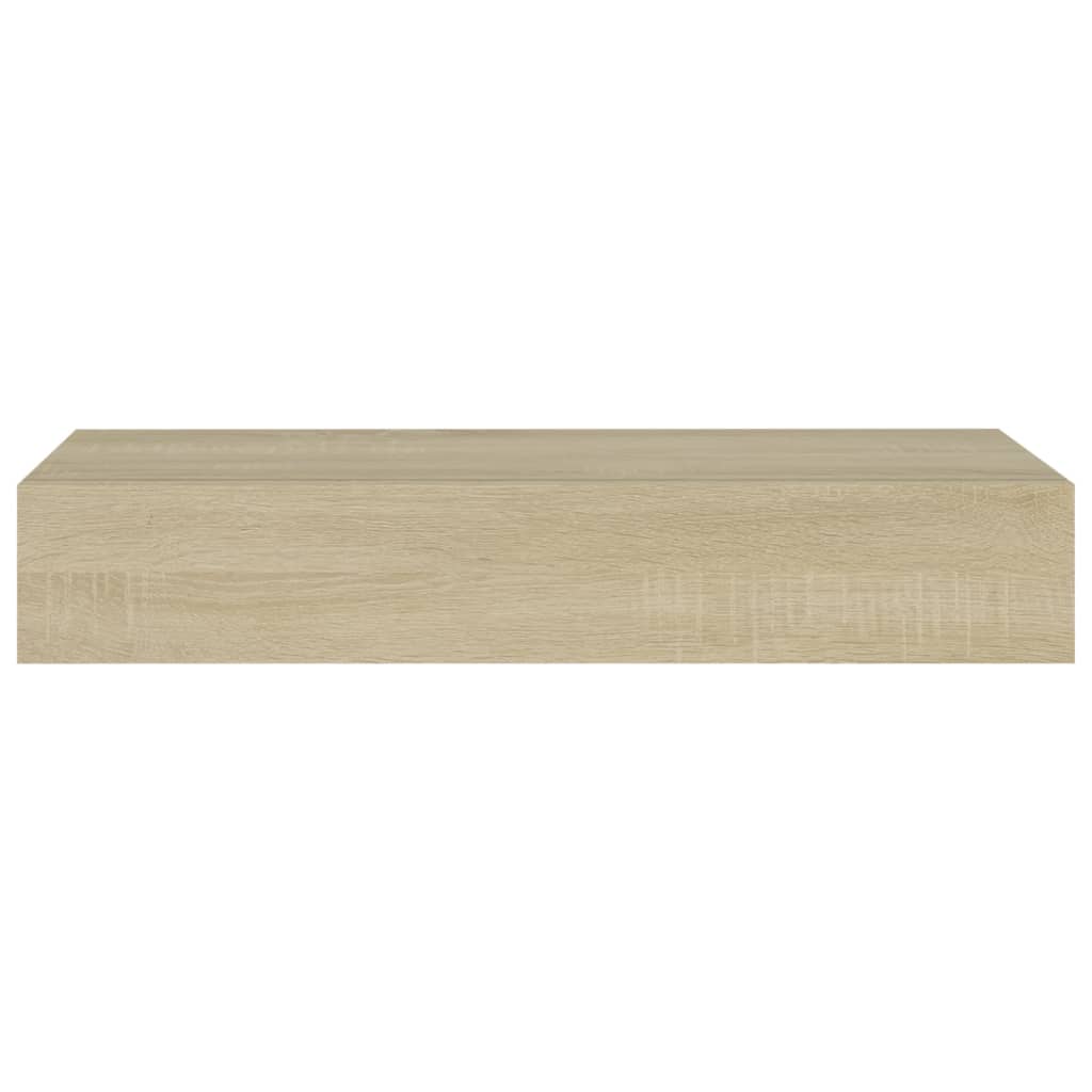 Dulapuri De Perete Cu Sertare 2 Buc. 60X23,5X10 Cm Mdf Stejar