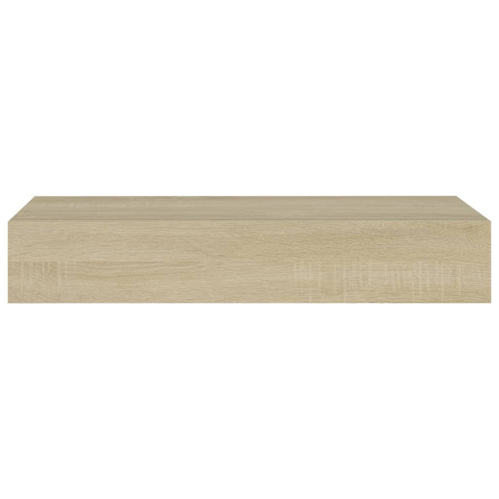 Dulapuri De Perete Cu Sertare 2 Buc. 60X23,5X10 Cm Mdf Stejar