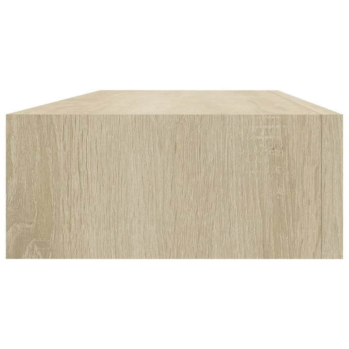 Dulapuri De Perete Cu Sertare 2 Buc. 60X23,5X10 Cm Mdf Stejar