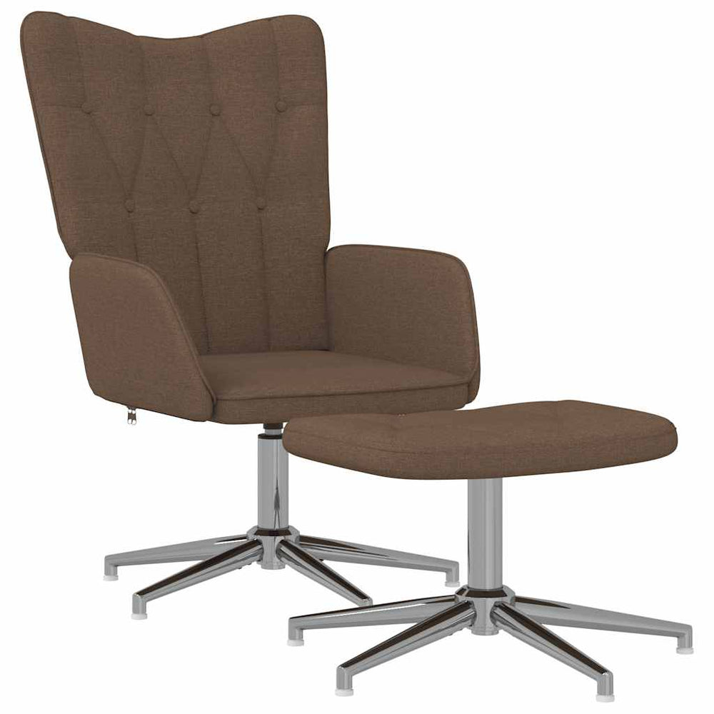 Scaun De Relaxare Cu Taburet, , Textil