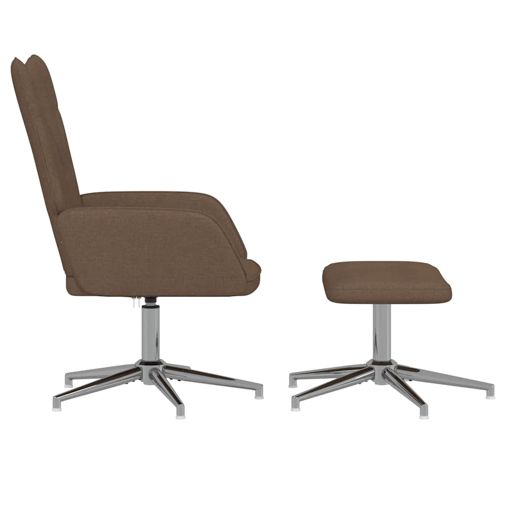 Scaun De Relaxare Cu Taburet, , Textil