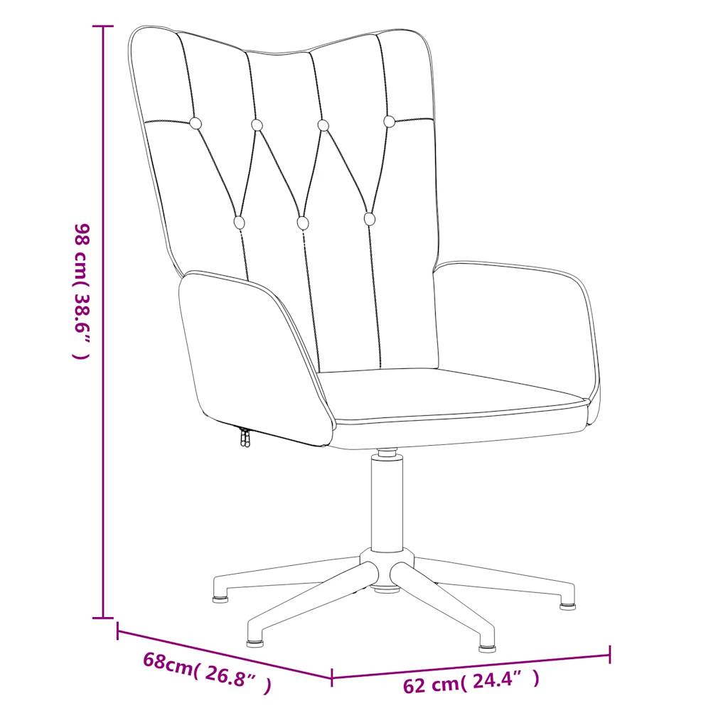Scaun De Relaxare Cu Taburet, , Textil
