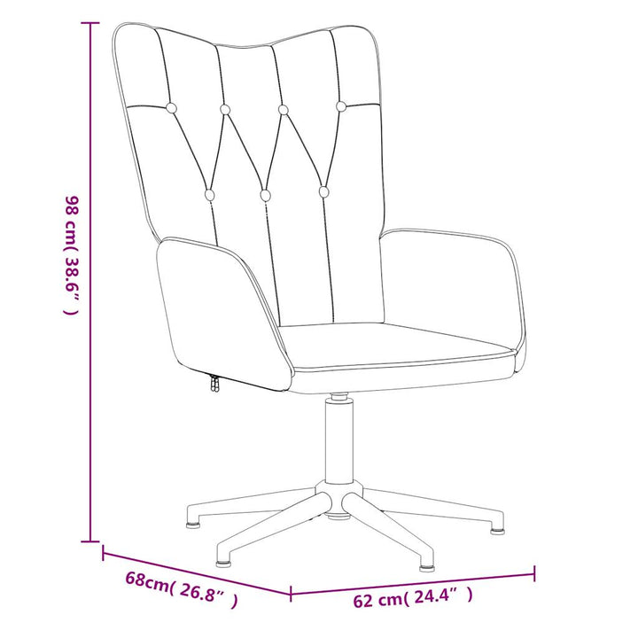 Scaun De Relaxare Cu Taburet, , Textil
