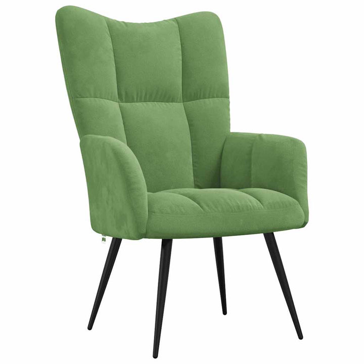 Scaun De Relaxare Cu Taburet, , Catifea