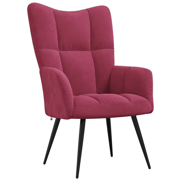Scaun De Relaxare Cu Taburet, , Catifea