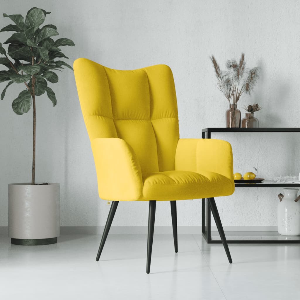 Scaun De Relaxare Cu Taburet, , Catifea