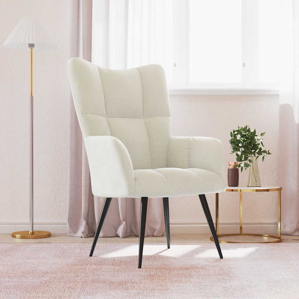 Scaun De Relaxare Cu Taburet, , Catifea