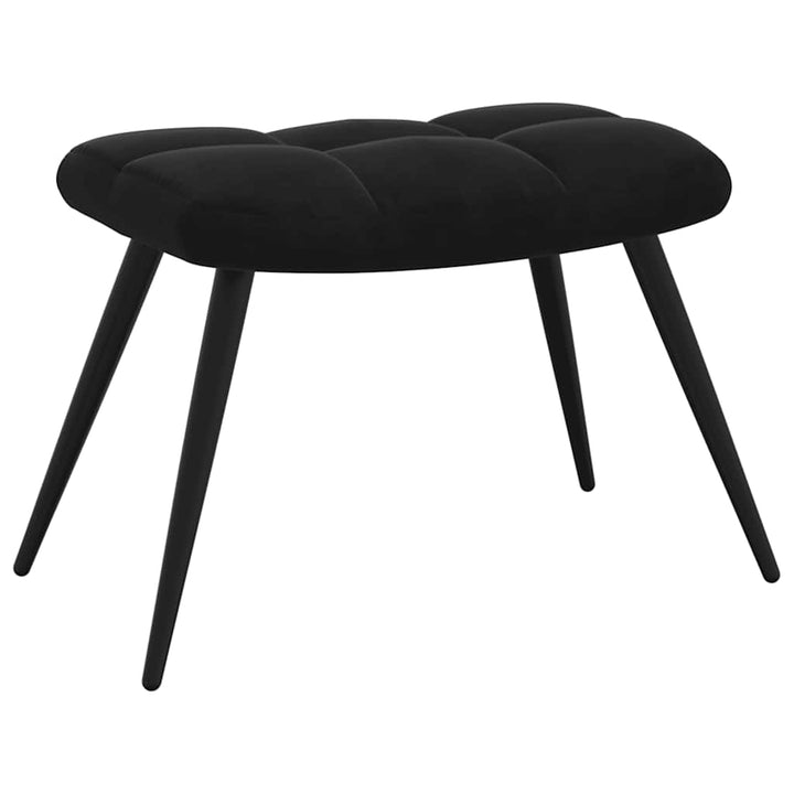 Scaun De Relaxare Cu Taburet, , Catifea