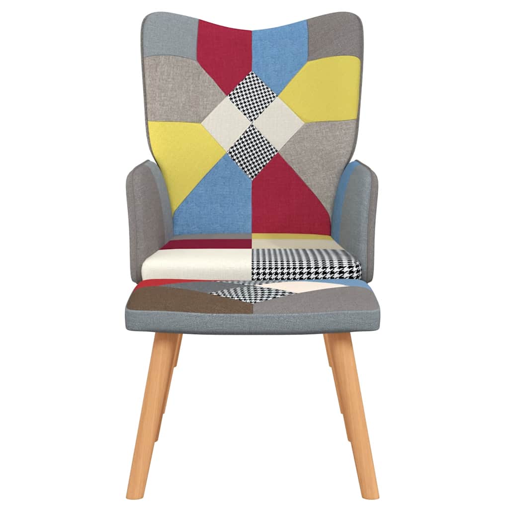 Scaun De Relaxare Cu Taburet, Textil, Petice