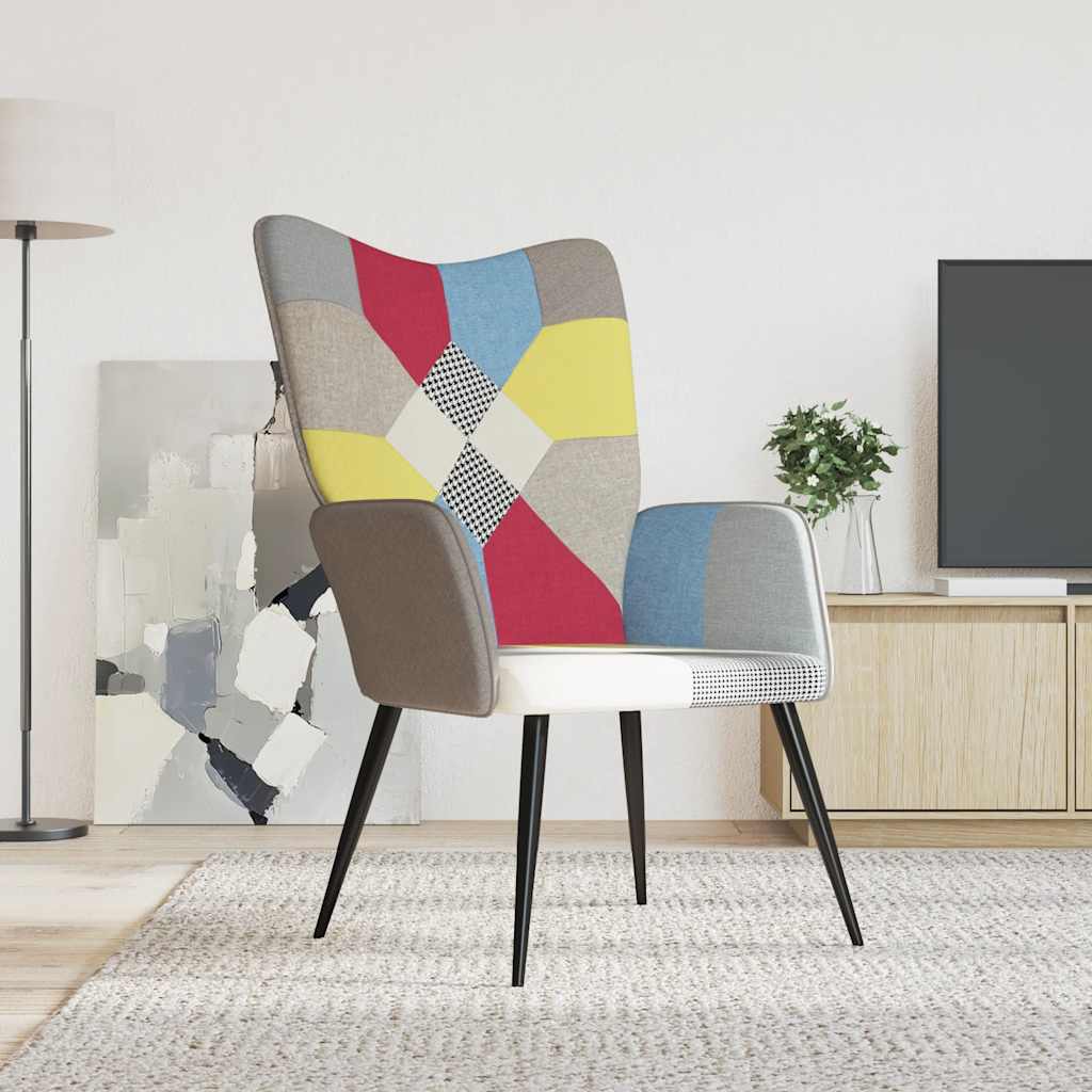 Scaun De Relaxare Cu Taburet, Textil, Petice