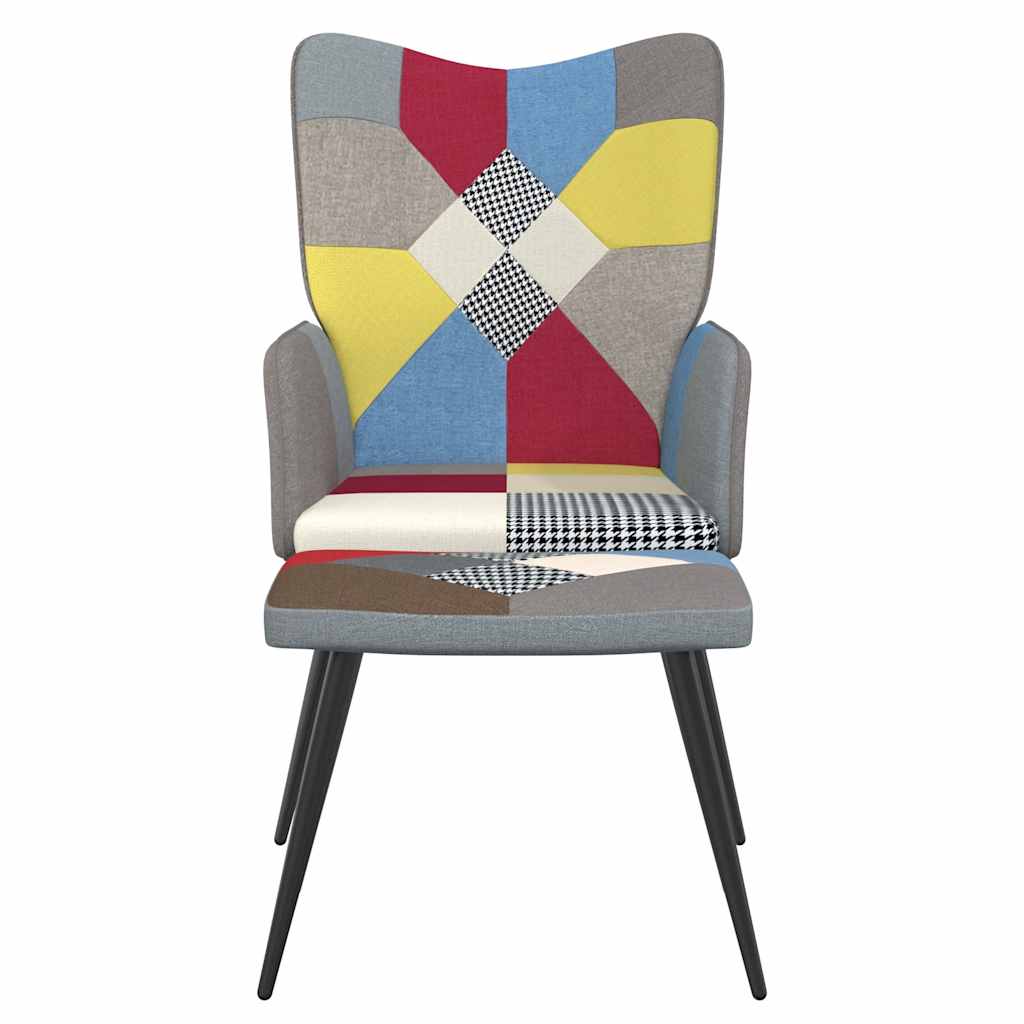 Scaun De Relaxare Cu Taburet, Textil, Petice