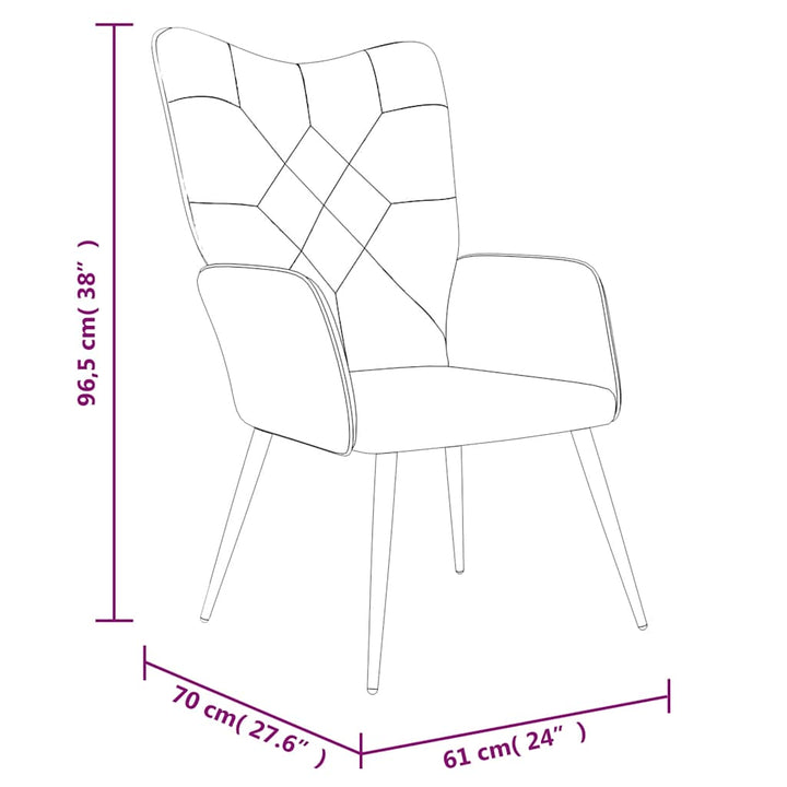 Scaun De Relaxare Cu Taburet, Textil, Petice