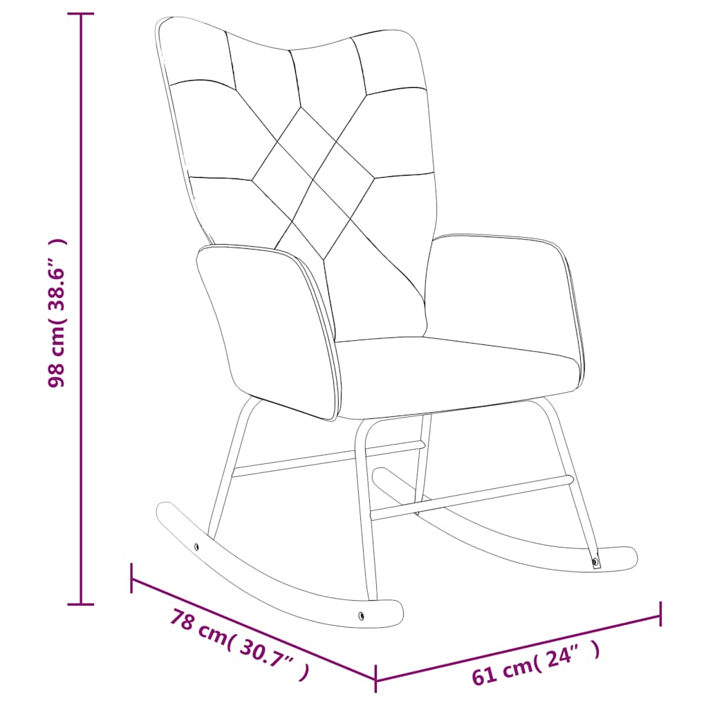 Scaun Balansoar, Mozaic, Material Textil
