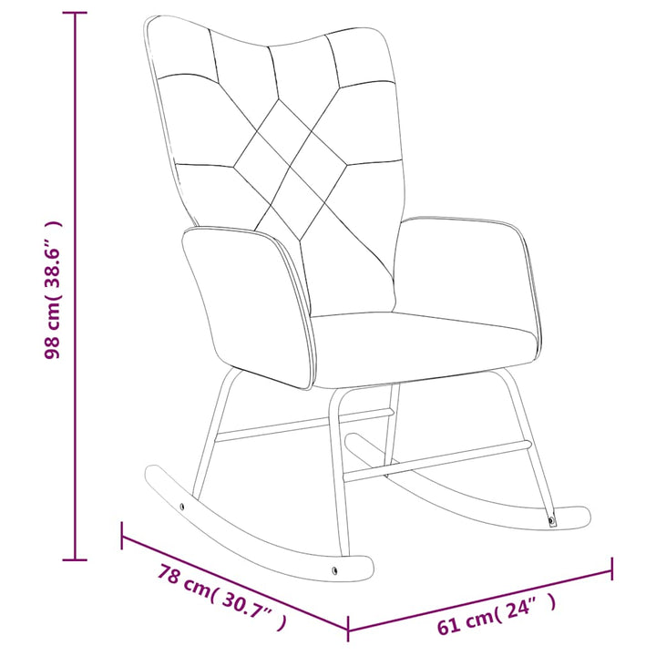 Scaun Balansoar, Mozaic, Material Textil