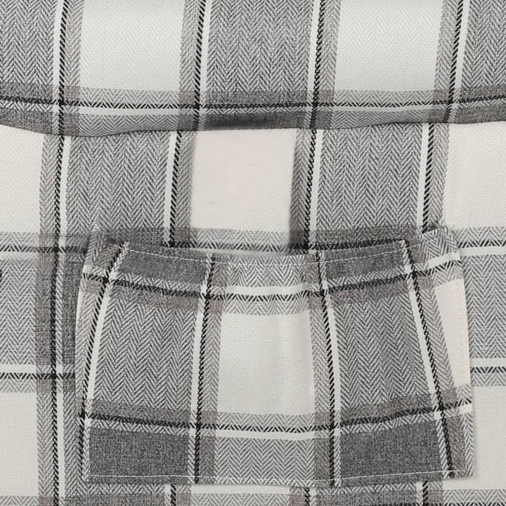 Fotoliu Rabatabil, Gri Și Alb, Material Textil