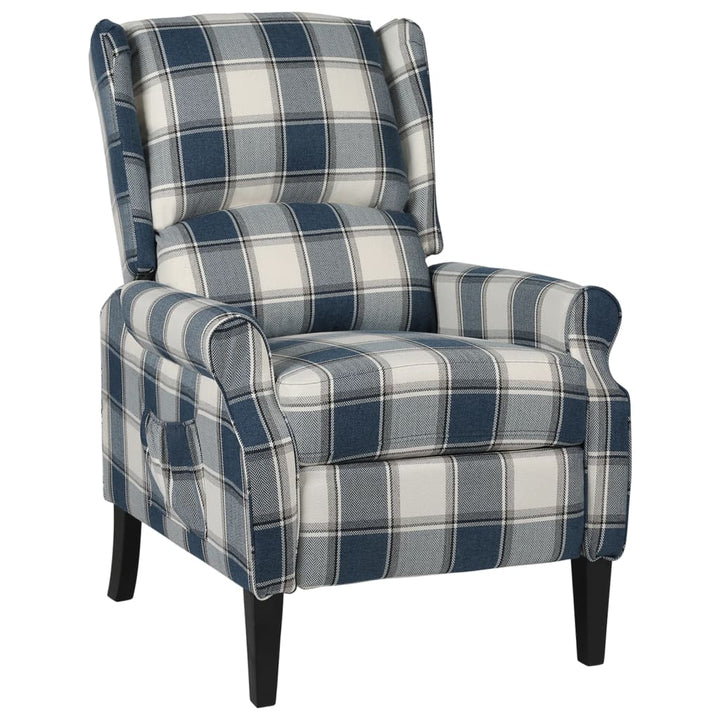 Fotoliu Rabatabil, Gri Și Alb, Material Textil