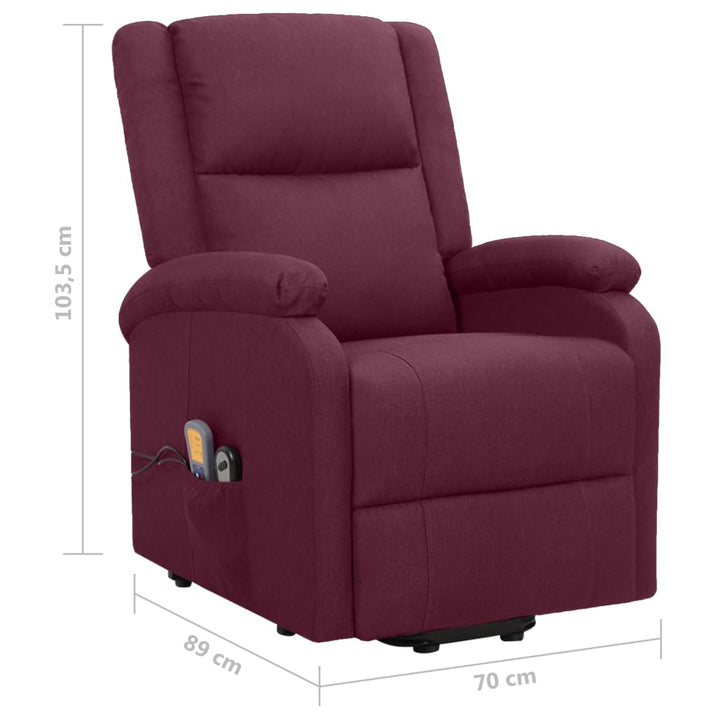 Fotoliu De Masaj Cu Ridicare, , Material Textil