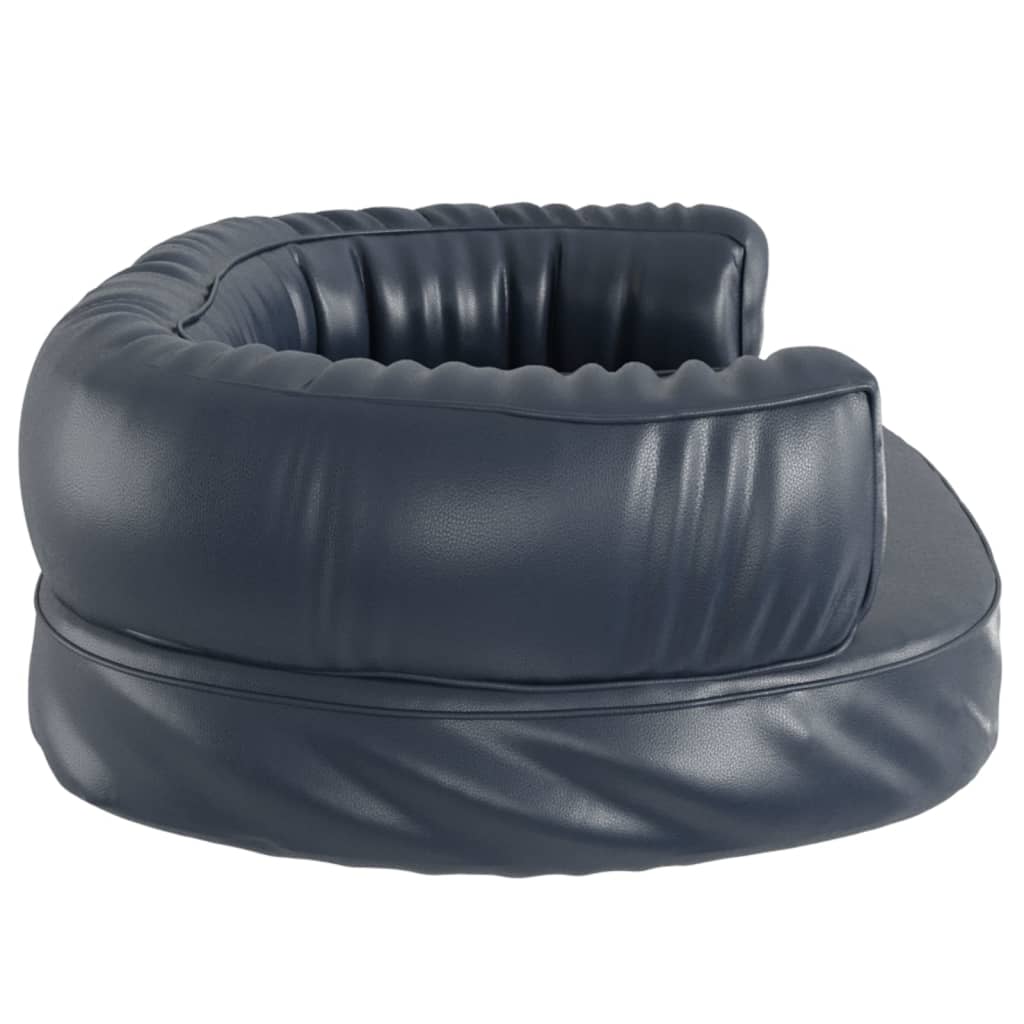 Pat Pentru Câini Spumă Ergonomică Albastru Piele Eco