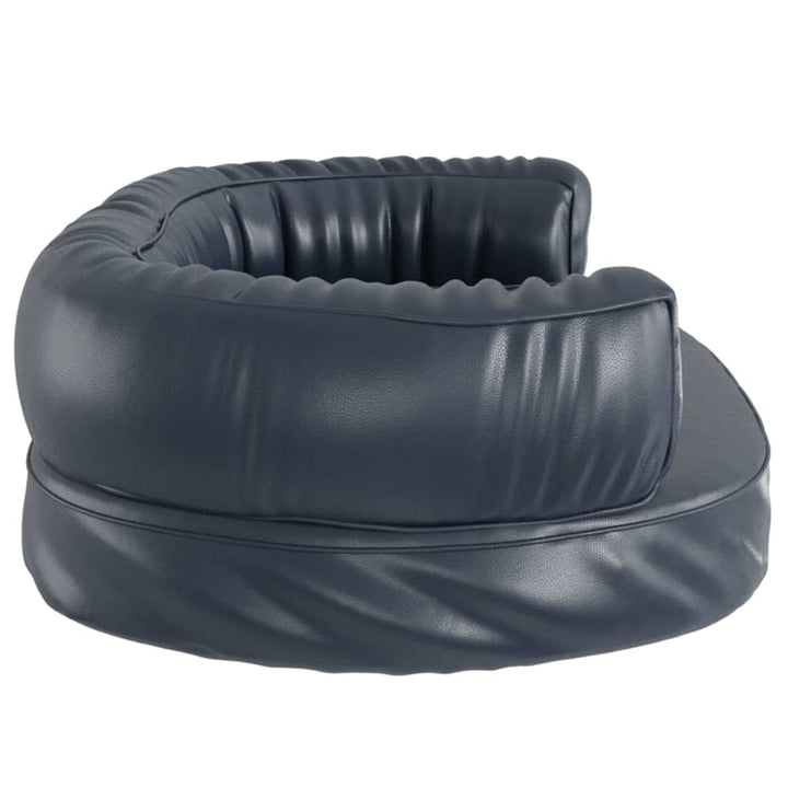 Pat Pentru Câini Spumă Ergonomică Albastru Piele Eco