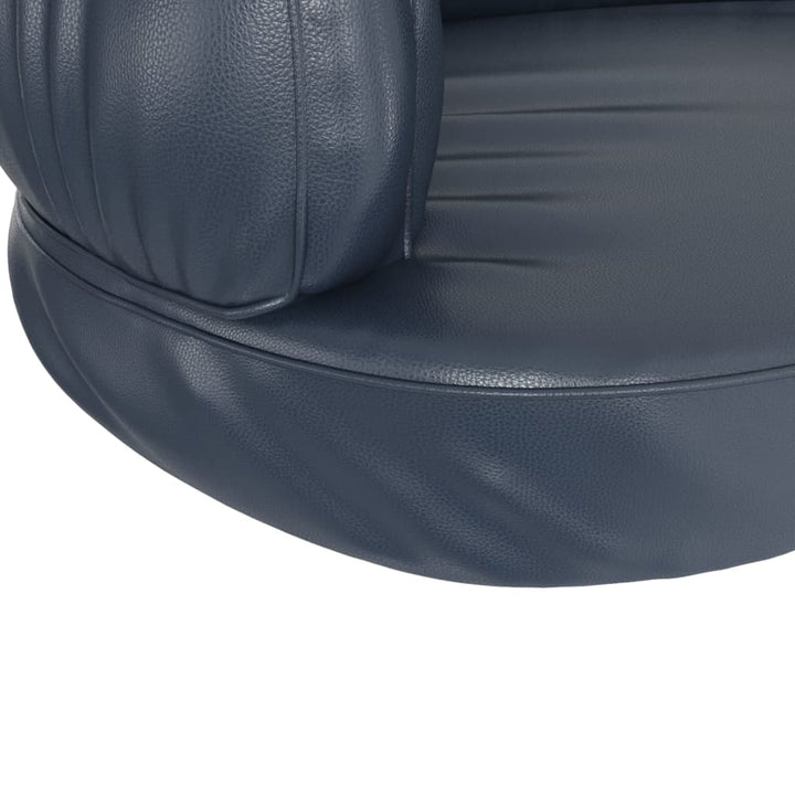 Pat Pentru Câini Spumă Ergonomică Albastru Piele Eco