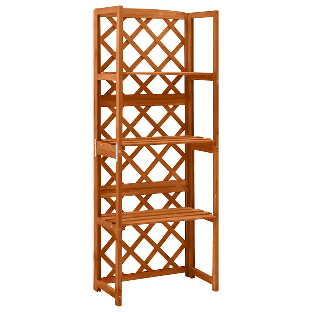 Spalier Cu Rafturi, , 55X30X140 Cm, Lemn Masiv Brad