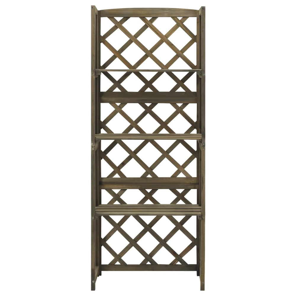 Spalier Cu Rafturi, , 55X30X140 Cm, Lemn Masiv Brad