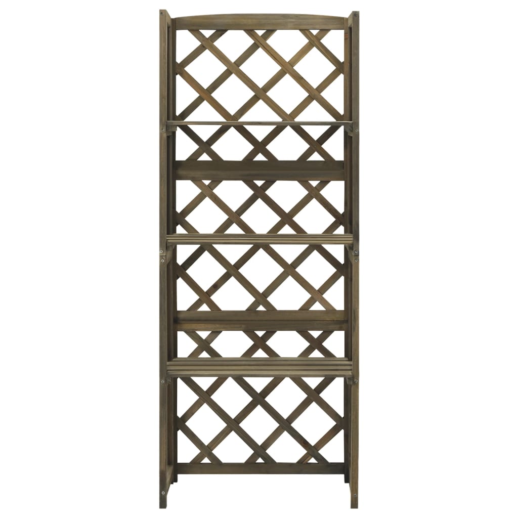 Spalier Cu Rafturi, , 55X30X140 Cm, Lemn Masiv Brad