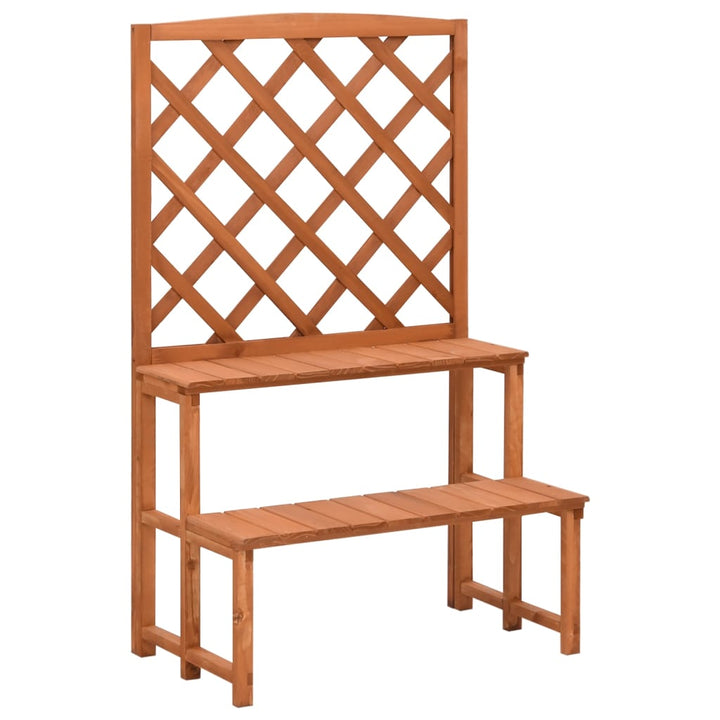 Suport Plante Cu Spalier, , 70X42X115 Cm, Lemn Masiv De Brad