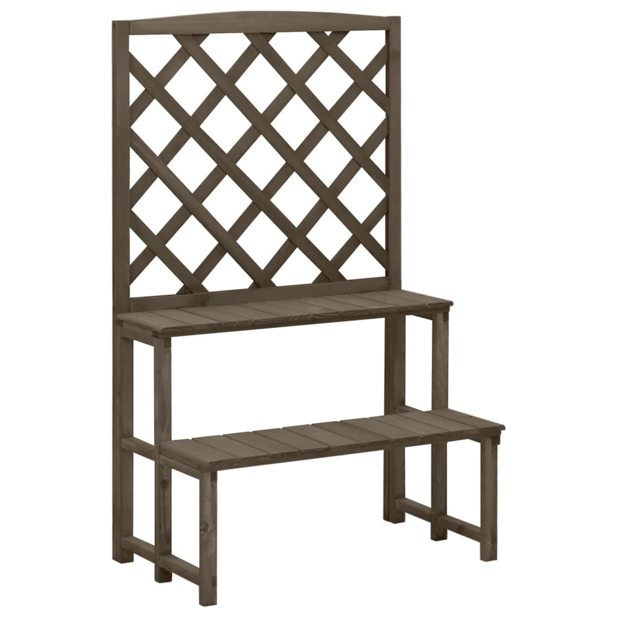 Suport Plante Cu Spalier, , 70X42X115 Cm, Lemn Masiv De Brad