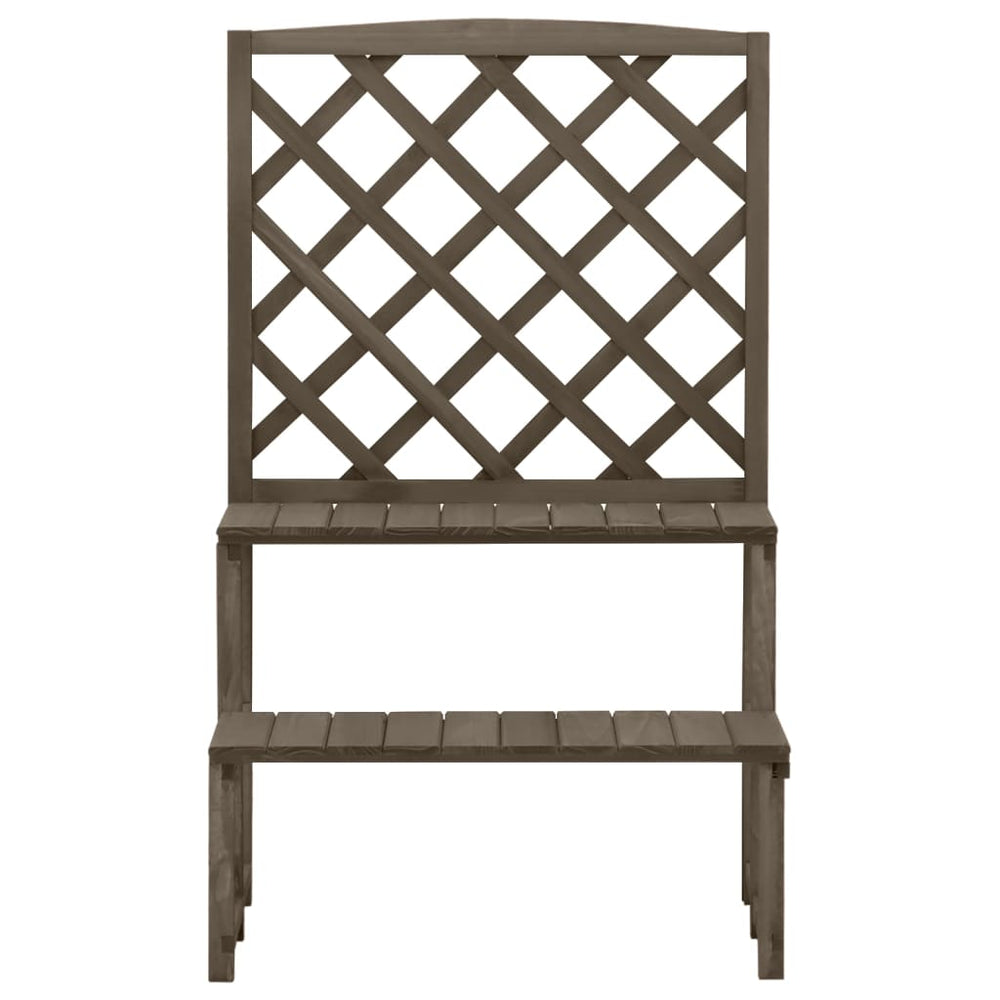 Suport Plante Cu Spalier, , 70X42X115 Cm, Lemn Masiv De Brad
