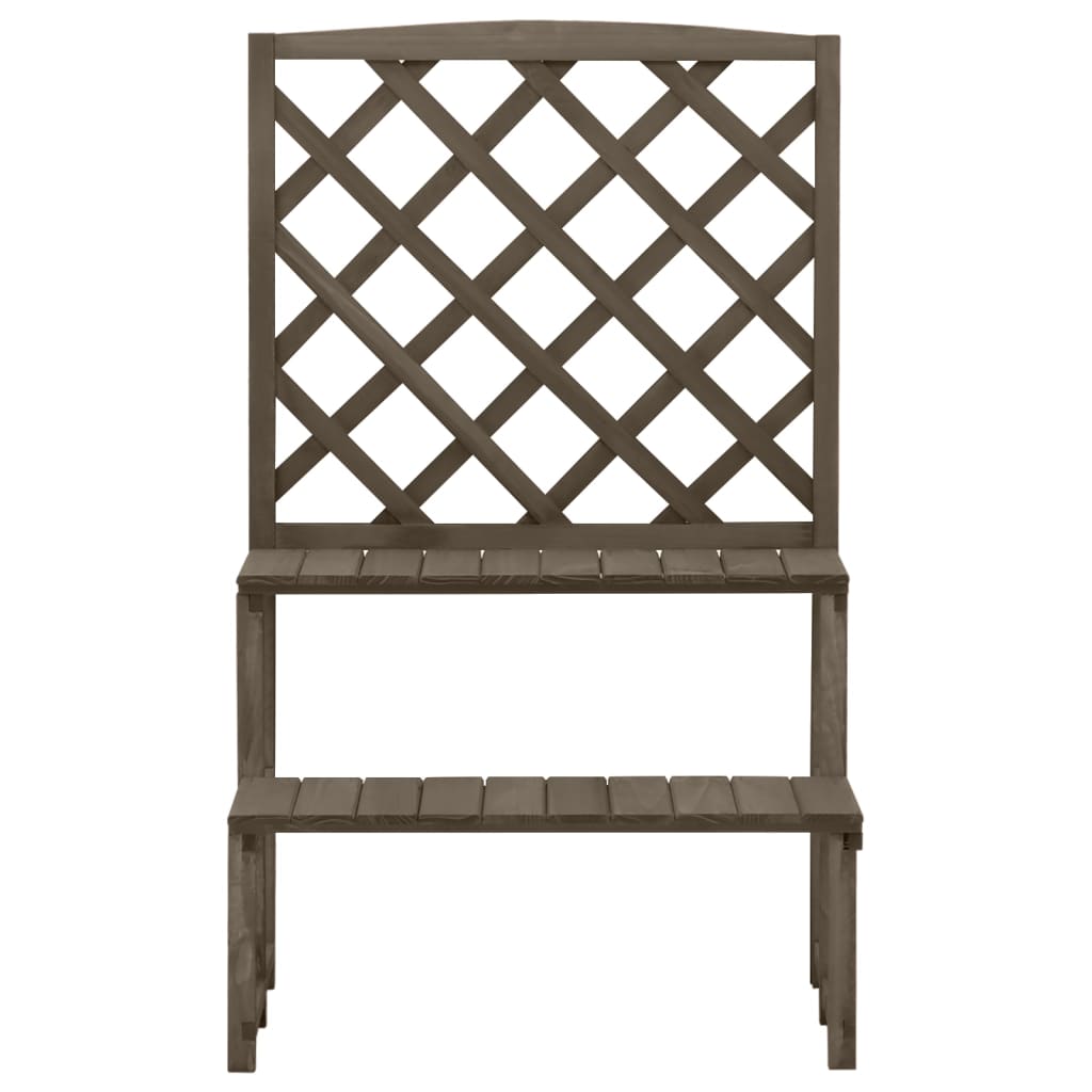 Suport Plante Cu Spalier, , 70X42X115 Cm, Lemn Masiv De Brad