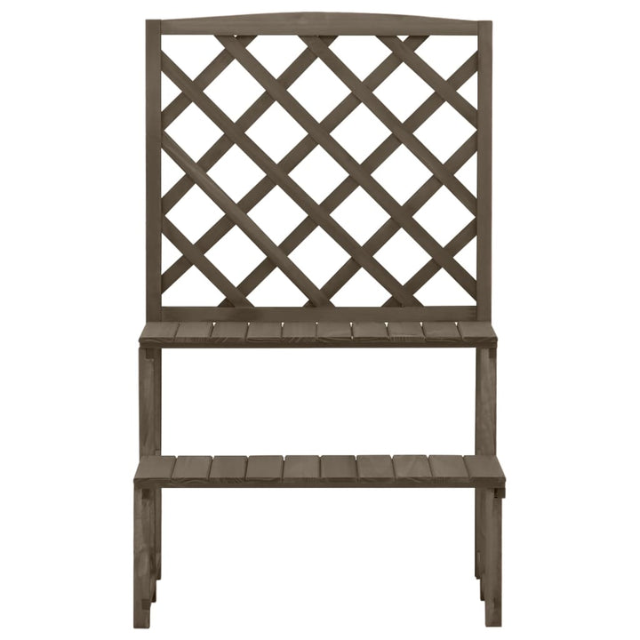 Suport Plante Cu Spalier, , 70X42X115 Cm, Lemn Masiv De Brad