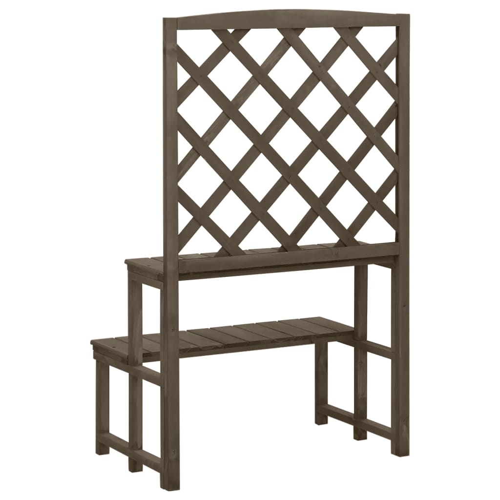 Suport Plante Cu Spalier, , 70X42X115 Cm, Lemn Masiv De Brad