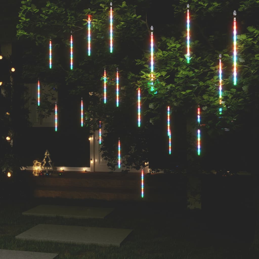 Lumini De Meteoriți 8 Buc. Colorat 288 Led-Uri Int./Ext.