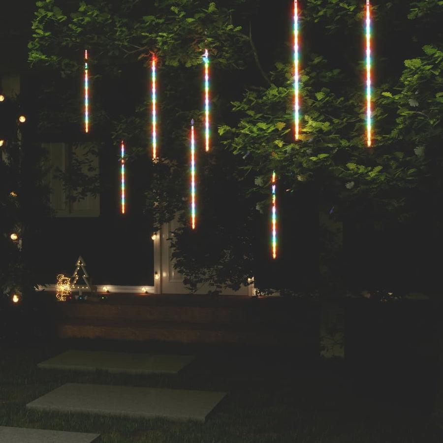 Lumini De Meteoriți 8 Buc. Colorat 288 Led-Uri Int./Ext.