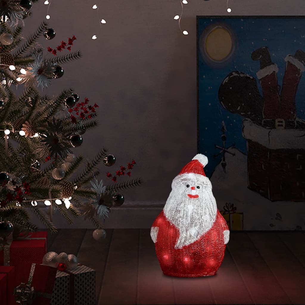 Figurină Om Zăpadă Crăciun Led Acrilic 30Cm Interior/Exterior
