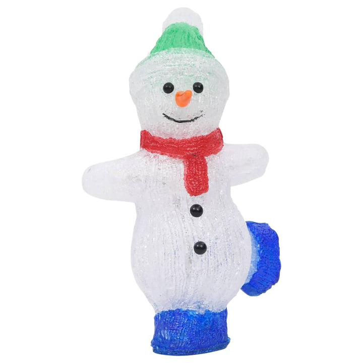 Figurină Om Zăpadă Crăciun Led Acrilic 30Cm Interior/Exterior